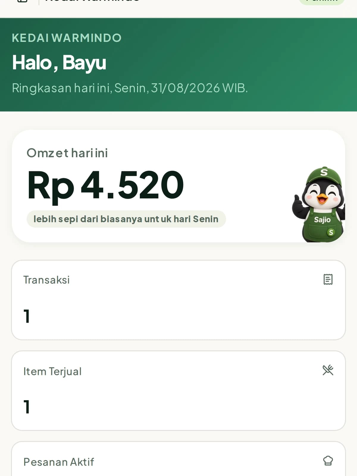 Dasbor Sajio